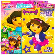 Dora the Explorer Coloring Books with Stickers Bundle 120 Pages Dora the Ex...