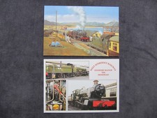 2 Postcards of West Somerset Railways, Dinmore Manor 7820 Minehead, Steam Trains