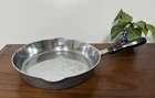 New ListingGriswold Cast Iron Skillet #10 Large Logo Chrome Skillet with Wooden Handle RARE