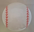 Vintage BASEBALL Milk Glass GLOBE CEILING LIGHT Stitching REPLACEMENT SHADE Lamp