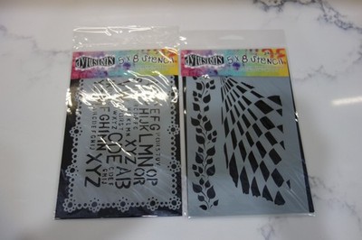 Tim Holtz, Dina Wakely and Dylusions Stencils - Lot of 43