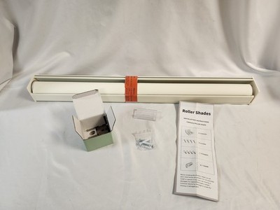 SunOff - Cordless Blackout Roller Shades - Beige - Pull Down | 28'' W x 72'' L
