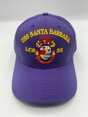 The Corps USS Santa Barbara LCS 32 ETT Logo Purple Baseball Cap Hat One Size