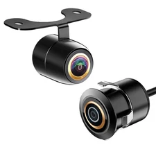 Dual Mounts AHD/CVBS Rear View Reversing Camera Fish-eye Lens 12V Fit Car SUV