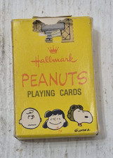 Vintage Hallmark Peanuts Snoopy Playing Cards Deck Small Mini Miniature 1970s
