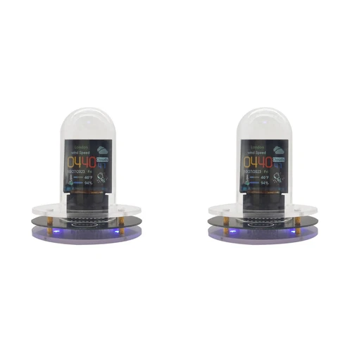 2X RGB Nixie Tube Clock WIFI nel Rete LED un Emissione di Luce IPS Schermo1831 - Foto 1 di 1