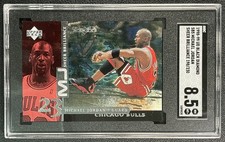 MICHAEL JORDAN SGC 8.5 1998-99 UD BLACK DIAMOND #SB5 MJ SHEER BRILLIANCE 198/230