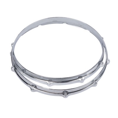 2Pcs Drum Hoop Set 10 Loch 14in Alloy Sound Verbesserung Dekorative Drum Hoop