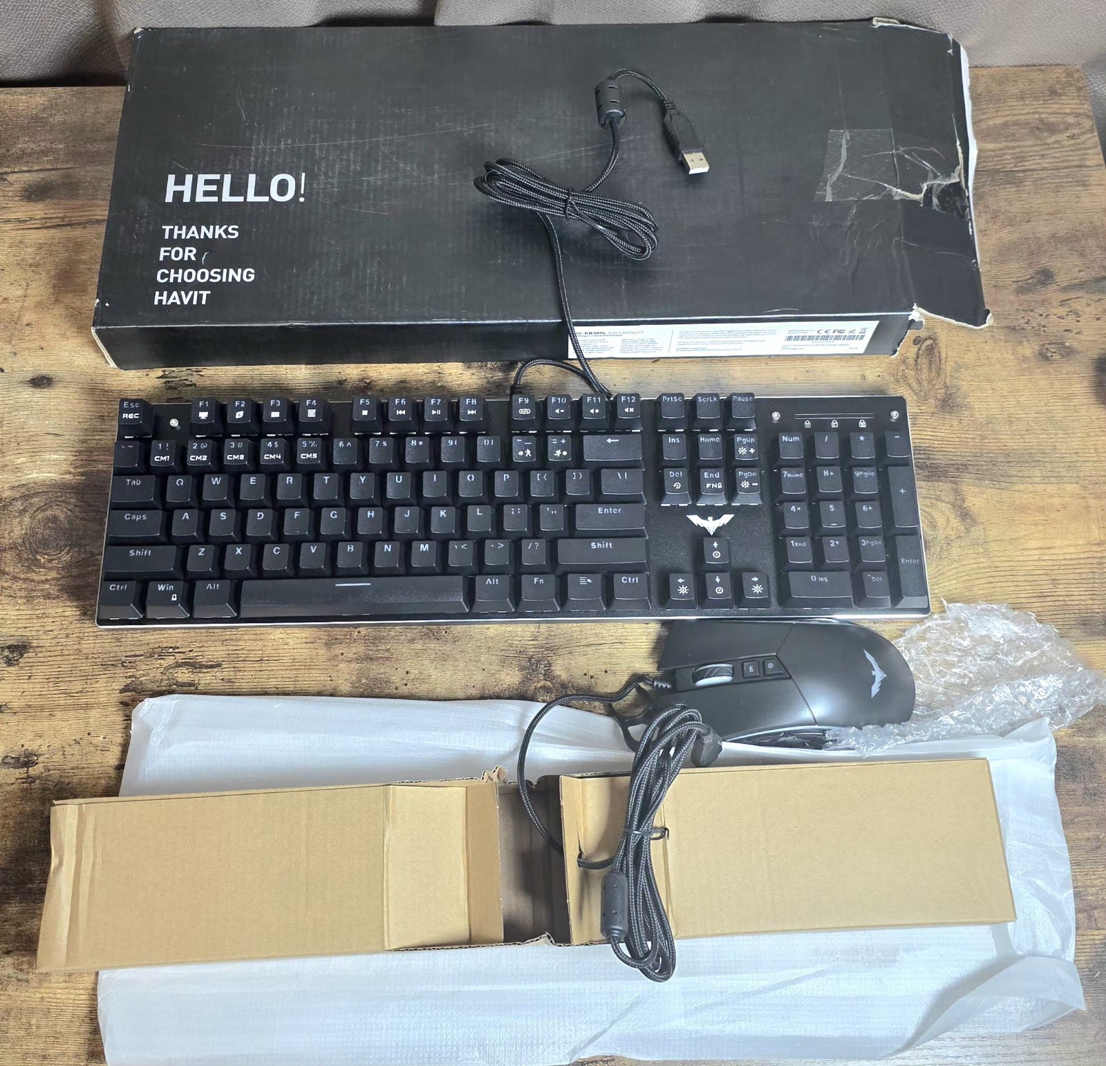Havit KB389L mechanical Keyboard And Mouse Combo