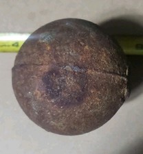 Antique Cannonball - Civil War - Indian War? -3" -  5lbs - approx.