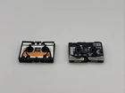 VTG 1984 Transformers G1 Ravage + Buzzsaw Black Cassette Tape, 1 Side Attachment