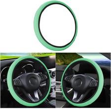 Leather Car Steering Wheel Cover, Elastic Breathable Anti-Slip
