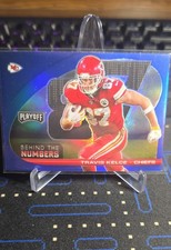 2021 Panini Playoff - Behind the Numbers Travis Kelce #BTN-TKE Blue Prizm