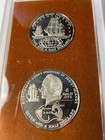 cook islands silver two coin set 71/2 dollars and 21/2 dollars, 1.8 oz silver — photo 2