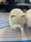 PIG SALT AND PEPPER SHAKERS — WHITE 3” Long X 1 3/4” — photo 2