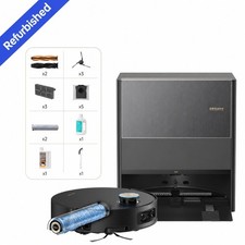 【Refurbished】dreame Aqua10 Ultra Roller Black Robot Vacuum 30kPa AquaRoll Mop