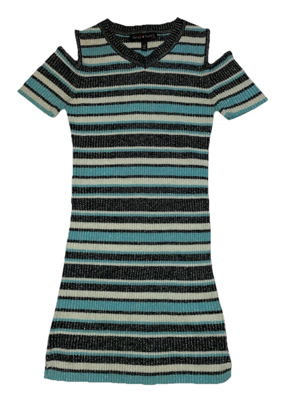 Cold Shoulder Dress By Derek Heart Gorls Size 14 Pre-owned Good Condition