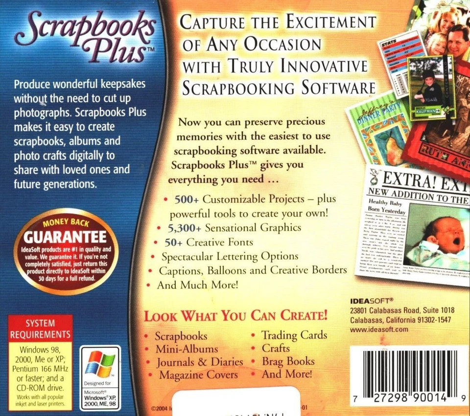 Scrapbooks Plus  Designer Software for WINDOWS  IDEASOFT - Image 2 of 4