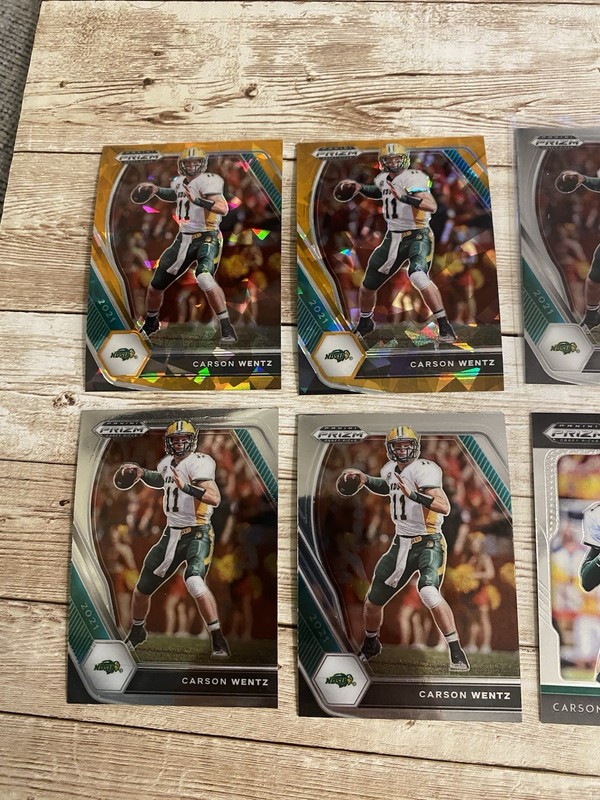(9) Carson Wentz Lot #1 North Dakota State Bison