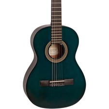 Valencia 200 Series 34 Size Classical Acoustic Guitar Transparent Blue