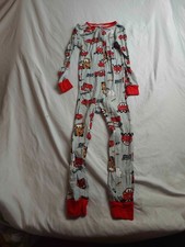 Disney Pixar Cars One Piece Pajama Boys 5T Gray Knit Graphic Print Sleepwear
