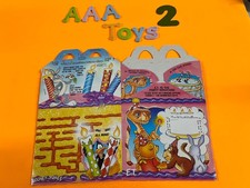 McDonald's Happy Birthday Themed Happy Meal Boxes Complete Set Vintag 1994 Mint