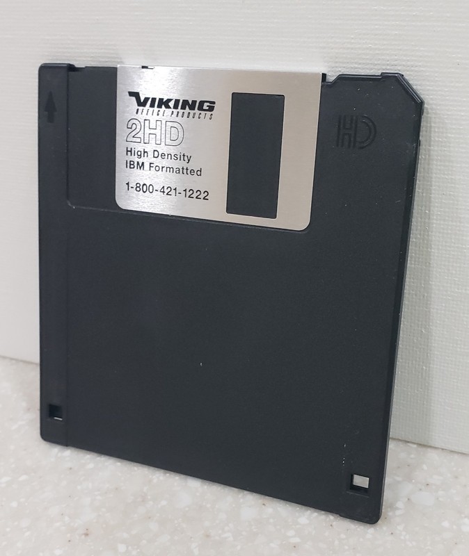   1 Viking 3.5 Floppy Disk Diskettes 2HD High Density IBM Formatted 