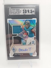 2024 Panini Phoenix - Rising Rookies Dual Patch Autographs Brian Thomas Jr....