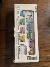 Ikea 14 Piece Ceramic Mini Coffee Tea Set Kid's Play Set Demitasse Pastel DUKTIG