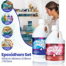 Epoxidharz Set 1:1 Resin Gießharz DIY Harz Gießen Set Epoxy Resin Zubehör