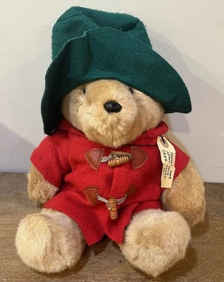VTG Eden Toys Paddington Bear Plush Red Coat Darkest Peru Tag Stuffed Animal 16” - Image 1 of 4
