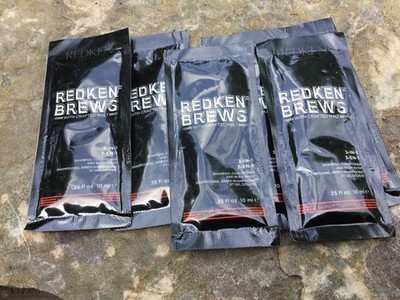 Redken Brews 3 in 1 Shampoo,Conditioner,Bodywash packs (lot of 6) Free Shipping