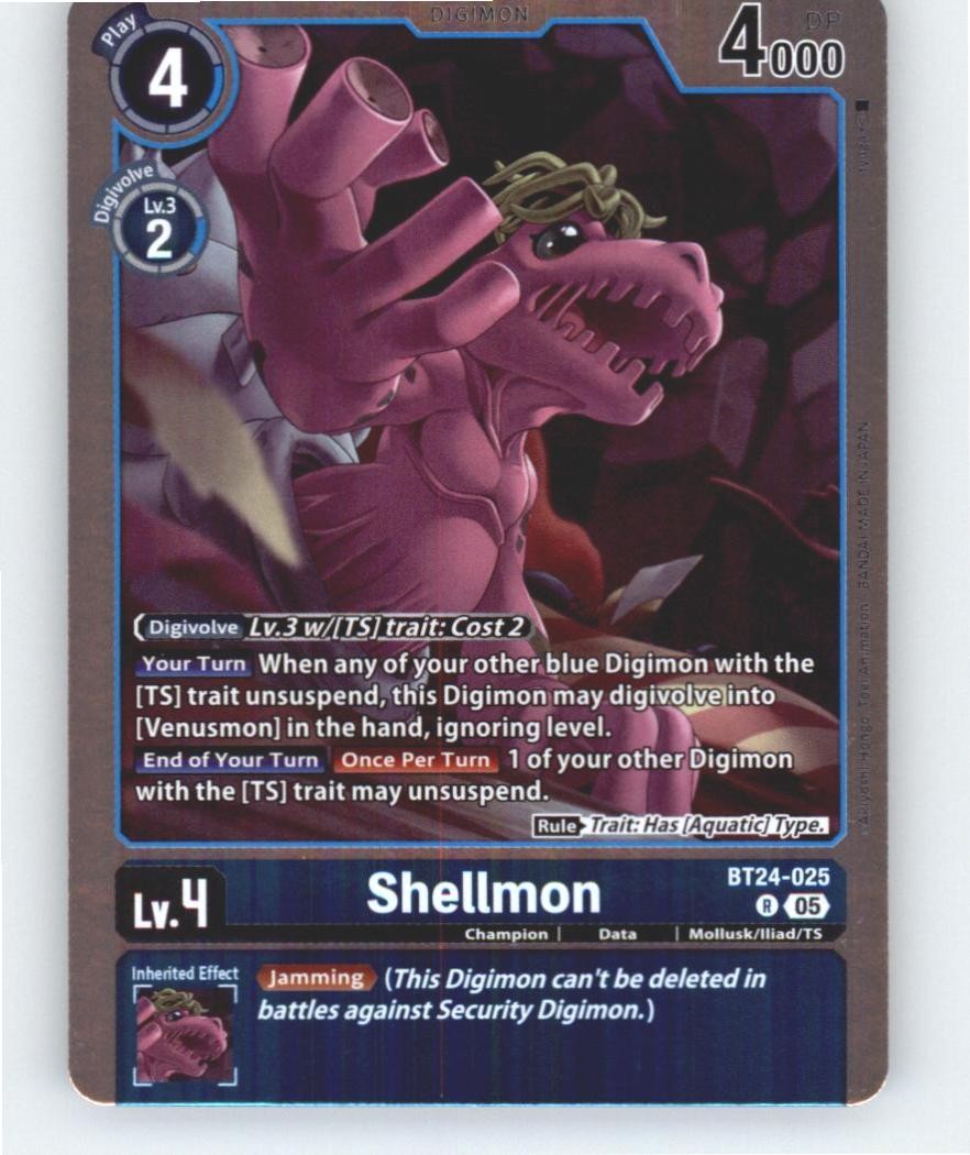 Shellmon Time Stranger #BT24-025 R Rare