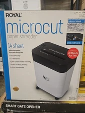 NEW!! ROYAL Microcut Paper Shredder 14 Sheet, Casters, Auto Start/Stop
