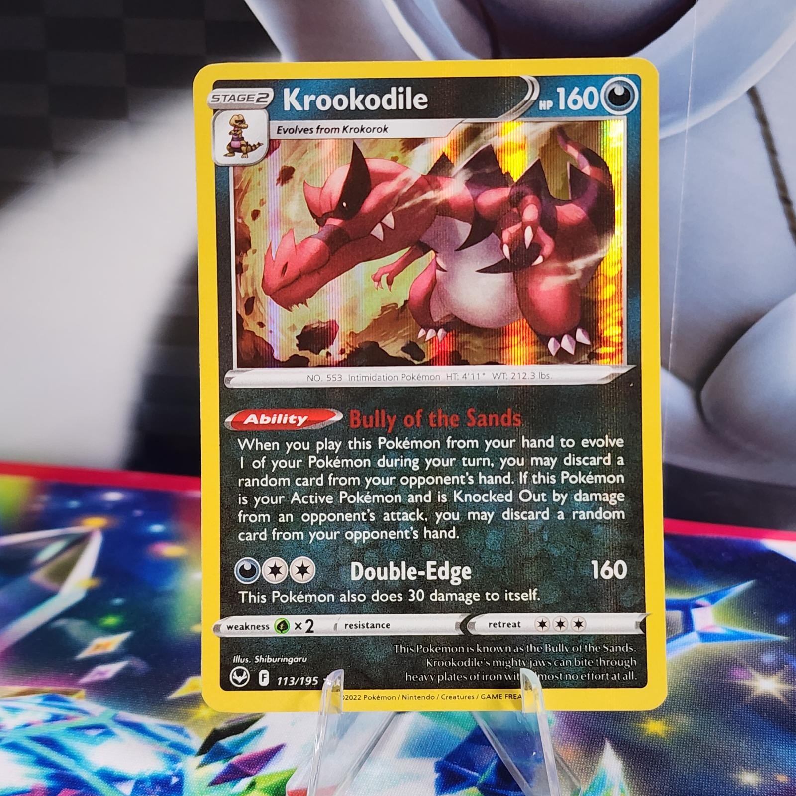 Krookodile 113/195 Silver Tempest Holo Pokemon TCG