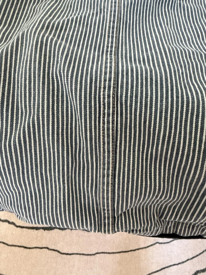 Baby and Child Restoration Hardware Hickory Stripe Duvet Twin Cotton Vintage - Image 3 of 4