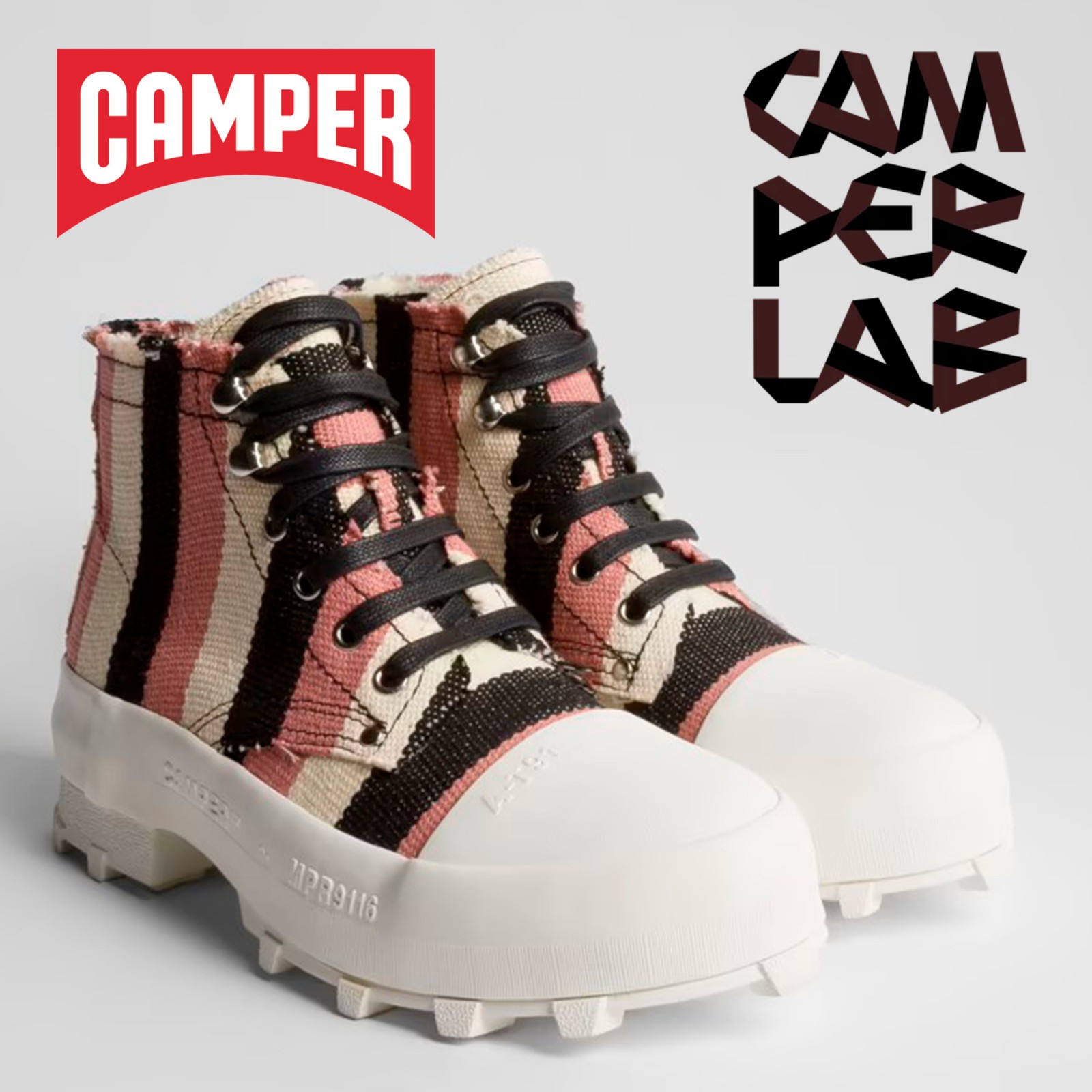 NP~350 € CAMPER LAB Traktori High Top Sneaker 39, botines, botas con cordones