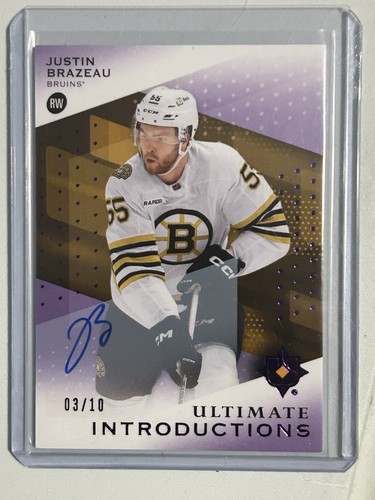 2024 ULTIMATE #UI-BR JUSTIN BRAZEAU ULTIMATE INTRODUCTIONS AUTO RC PURPLE /10
