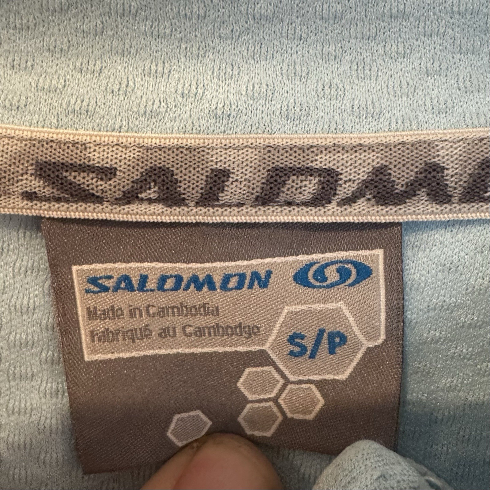 Giacca donna Salomon blu con zip taglia S