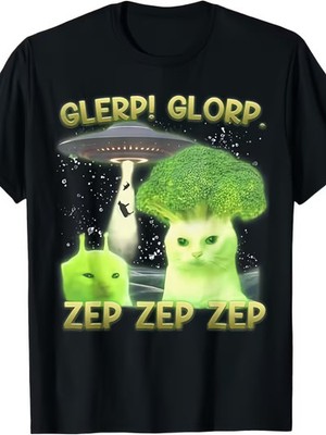 Interesting Alien Cat Meme, Silly Cat, Broccoli, Fun Sayings, Humorous, Quirky,