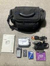 Canon DC100 DVD Camcorder Bundle Extra Battery AC Charger And Bag Tested Working
