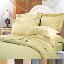 Wrinkle-Free Duvet Cover Set 650 Thread Count Cotton Blend Duvet Covers Shams