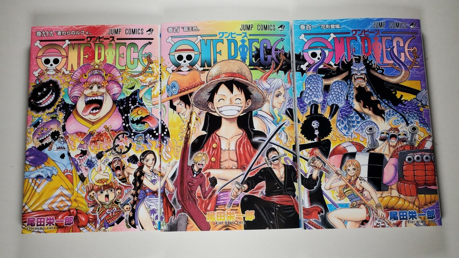 One Piece Vol. 101 100 99 Bundle Japanese Manga Connecting Cover Art ...