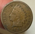 1891 INDIAN HEAD CENT - Good Condition -  SP416