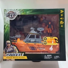 True Heros Sentinel 1 Rescue Boats Playset with 13 Pieces from True Kids Brands.