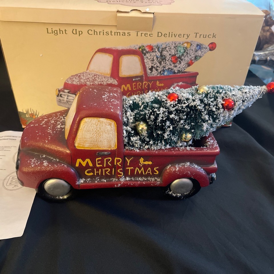 Cracker Barrel Light Up Christmas Tree Delivery Truck eBay