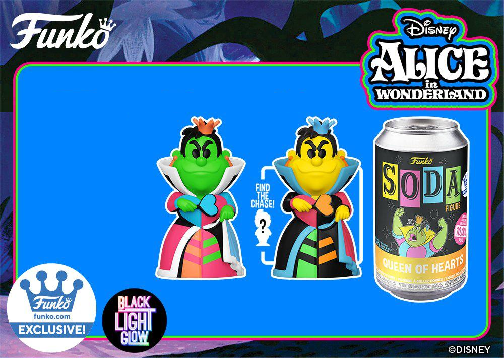 Funko Soda Black Light Queen of Hearts 1:6 Chance at Chase SEALED Funko Shop LE