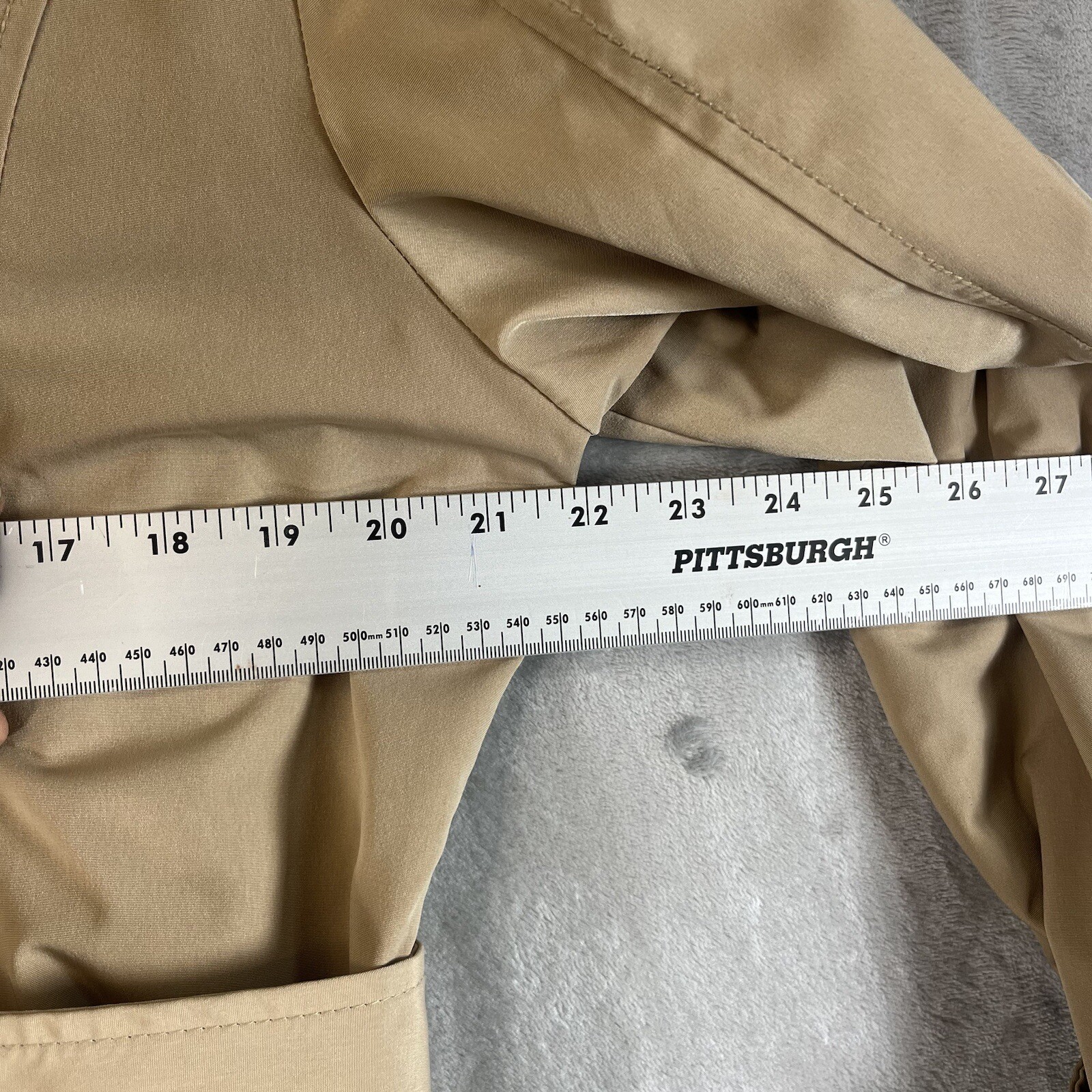 Croft & Barrow Belted Soft Trench Coat Jacket Beige/tan/brown Women’s XL image 6