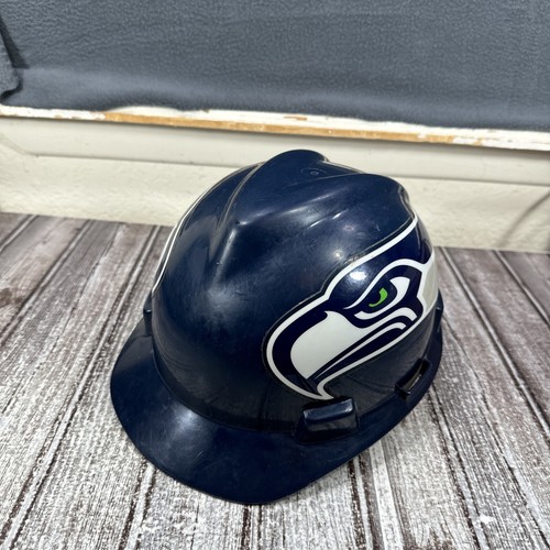 Seattle Seahawks NFL Protective Hard Hat MSA Model V-Gard Size Medium