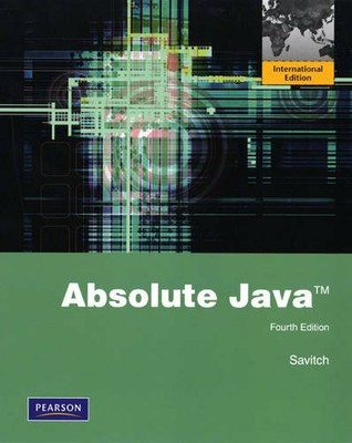 Absolute Java: International Edition by Savitch, Walter 0131365894 FREE Shipping